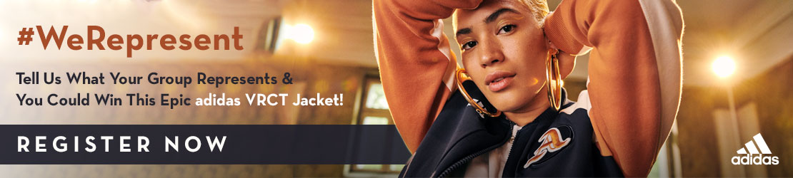 #WeRepresent registration banner featuring a woman in the VRCT jacket